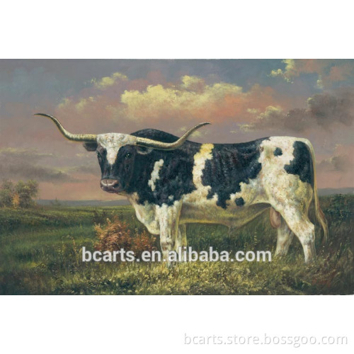 Big dairy cow on the grassland painting for sale